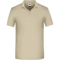James & nicholson Men's BIO Workwear Polo Pflegeleichtes und strapazierfähiges Polo braun/grau, Gr. L