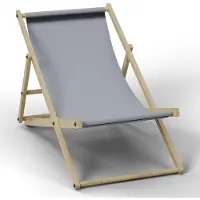 HAGO Liegestuhl Hellgrau Liege Stuhl Strand Strandliege Sonnenliege Gartenliege Klappstuhl Lounge Chill 4 Stück