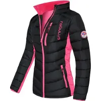 Nebulus GRAFFITY Winterjacke Damen, warme Outdoorjacke, praktische & vielseitige Übergangs- & Winterjacke, P4770 - Damen, schwarz-pink, XXL/44