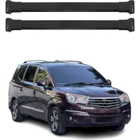 Omtec Dachträger Grundtäger für Ssangyong Rodius 2013-2019 75kg Alu Schwarz 2 tlg