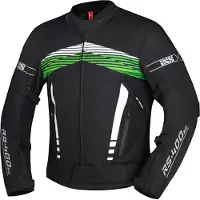IXS RS-400-ST 3.0 Wasserdichte Schwarz Weiß Grün Motorrad Textiljacke Größe L