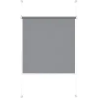 Ondeco Rollo verspannt Klemmfix ohne Bohren Farbe: Grau, Größe: 100x130 cm