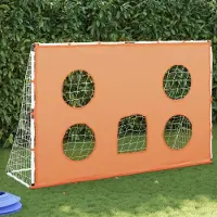 vidaXL Design Fußballtor für Kinder mit Zielmatte und Ball 182x62x118 cm, Tore & Torwände 2024 Neu