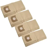 VHBW 20x Staubbeutel kompatibel mit Kärcher NT 35/1 Ap, NT 35/1 Tact, NT 25/1 Ap, NT 35/1 Eco Te, NT 35/1 Eco Staubsauger - 29cm x 21cm braun