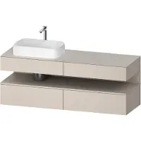 Duravit Waschtischunterschrank Qatego 160x55x60cm, T ma, Konsolenpl., Beck. li