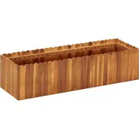 vidaXL Garten-Hochbeet 100 x 30 x 25 cm Massivholz Akazie , Gabionen Design 2024