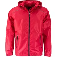 James & nicholson Sportliche, funktionale Outdoorjacke red/black, Gr. M