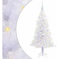 Syfax Künstlicher Weihnachtsbaum Weiß 150 cm PVC und Stahl