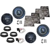DSX Hifonics Boxen Set für Seat Leon 1M Bj 1999-2006 Tür vorne hinten Dämmmatte 360W