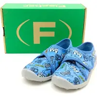 Fischer Jungen Klett Hausschuh blau bunt 28