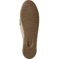 Marco Tozzi Damen Slipper klassischer Penny Loafer Mokassin aus Leder 2-24225-42, Größe:41 EU, Farbe:Beige