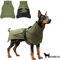 STILVORA Hundemäntel, Hundeweste für Herbst/Winter, Wasserdichte, winddichte Regenjacke mit Fleece-Fütterung für Hunde, Schützendes Outdoor-Outfit für kalte Tage, XL