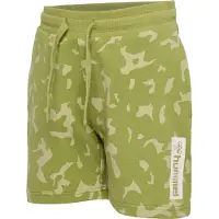 Hummel hmlRUSH AOP SHORTS - GREEN OLIVE - 128