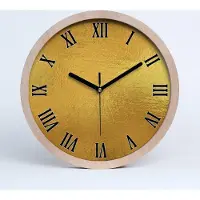 Tulup Holzuhr 20fi cm wanduhr - schwarze Spitzen - złotaolia Hintergrund