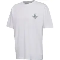 Hummel Hmlloose Tee S/S Club Sportswear - white/dark green, Größe:XS