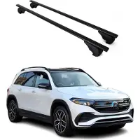 Omtec Dachträger Grundtäger für Mercedes EQB X243 2021-2025 75kg Metall Schwarz 2 tlg