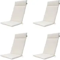 Madison - Gartenstuhlauflage High Back Naples sand - Ca. 120x50 cm - 4er-Set
