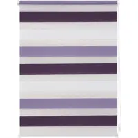 Lichtblick Duo-Rollo Klemmfix, ohne Bohren, Bunt Violett - Lila - We 90 x 150 C