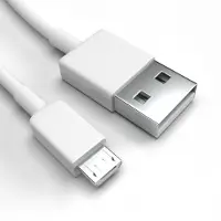 Justcom Micro-USB Ladekabel für Kyocera Torque G02 WiMAX2+ Weiß 50 cm Handy Schnellladekabel Datenkabel