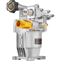 Vevor Hochdruckreinigerpumpe, 19 mm Welle horizontal, 3400 PSI, 2,5 GPM, Ersatz-Hochdruckreinigerpumpen-Kit, Teilewaschpumpe, kompatibel mit Honda, Simpson, RYOBI, Briggs & Stratton, Subaru, Craftsman