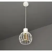 Licht-Erlebnisse Pendelleuchte Modern "Luto" Weiß Lackierter Stahl Hängelampe Wohnzimmer Esszimmer Esstisch