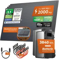 Solarway 2000 Watt Pro Balkonkraftwerk | EcoFlow STREAM Ultra 1920 Wh Batterie + EcoFlow STREAM AC Pro