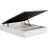 Vente-unique Bettgestell mit Bettkasten mit Schublade - 160 x 200 cm - Weiß - HESTIA von YSMÉE