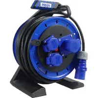 Hedi K7A25N2TFC Camping Vollkunststoff Kabeltrommel „Generation 7 Companion“ 25m