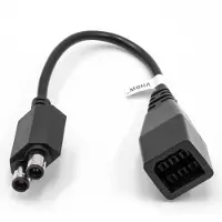 VHBW Adapterkabel für Netzteil kompatibel mit Microsoft Xbox 360 Slim, One, 360 Spielkonsole