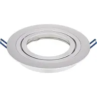 Sigor Einbaustrahler Rund 170mm Alu gebürstet AR111 Downlight schwenkbar