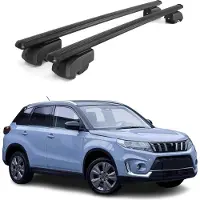 Omtec Dachträger Grundtäger für Suzuki Vitara mk4 2015-2025 75kg Alu Schwarz 2 tlg