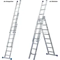 Iller-Leiter Iller Mehrzweckleiter Eurostars 3x11 Sprossen