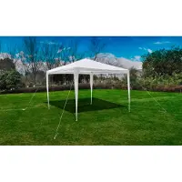 vidaXL "Winter Sale" Pavillons & Partyzelte - Weiß Gartenpavillon mit Pyramidendach 3x3 m DE2903345