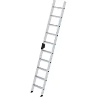 MUNK Günzburger Steigtechnik MUNK Stufenanlegeleiter mit Ergo-Pad ohne Traverse 10 Stufen