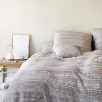 Elegante Halbleinen Bettwäsche Flair multi Kissenbezug einzeln 80x80 cm