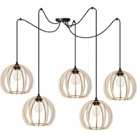 Light11 HOME Moderne Led-Deckenhängelampe Aus Holz