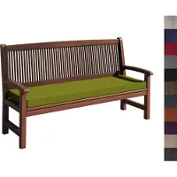 Sunnypillow Bankauflage Stuhlkissen mit abnehmbarem Bezug Bankkissen Bankpolster Polsterauflage Auflage für Gartenbank viele Farben und Größen zur Auswahl (150 x 40 x 5cm, Grün)