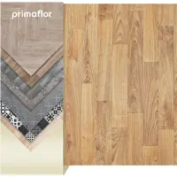 Primaflor PVC Bodenbelag TACUTO - Eiche gold - 2,00m x 7,50m - Meterware - Vinyl-Boden in Holzdekor, Dielen für Küche, Wohn- und Badezimmer, Hochwertige Auslegware, Anti-Rutsch Oberfläche