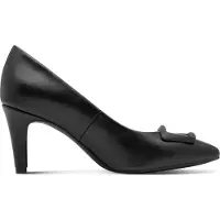 s.Oliver Damen Pumps mit Spange spitzer Form und Stiletto Absatz 5-22420-45, Größe:40 EU, Farbe:Schwarz