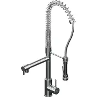 Steinberg Serie 100 Küchenarmatur, mit Handbrause, Ausladung 156mm, schwenkbar, 1001480BGM