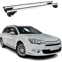 Omac Dachträger Grundtäger für Citroen C5 Tourer 2008-2017 75kg Alu Silber 2 tlg