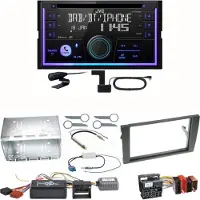 JVC KW-DB95BT Bluetooth Digitalradio Einbauset für Seat Exeo Audi A4 B6 B7
