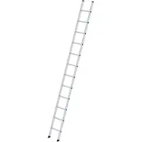 Munk Sprossen-Anlegeleiter, Aluminium, Traglast 150 kg, Sprossenabstand 280 mm, B 350 mm, 12 Sprossen