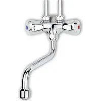 Thermoflow Spültischarmatur Armatur Qmix10 Niederdruck, 2-Griff