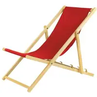 Sonstiges Liegestuhl rot 2er Set klappbar aus Holz-mit Absicherungssystem Klappstuhl Klappliege Sonnenstuhl Strandstuhl Holzklappstuhl Gartenliegen Sonnenliege