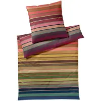 REMEMBER Bettwäsche Ascona Mako Satin Baumwolle, 2 teilig, mit Reißverschluss 135 x 200 cm