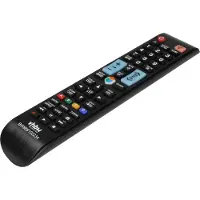 VHBW Fernbedienung kompatibel mit Samsung UE32F5370, UE32F5300, UE32F5305, UE22F5470, UE32F4500, UE32F4570 Fernseher, TV - Ersatzfernbedienung