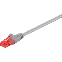 Goobay CAT 6 Patchkabel, U/UTP, grau