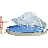 Weinmann Cabrio Dome Ø 350 - 360 cm I Rund Pool Überdachung