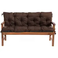 Mayaadi Home Gartenbankauflage Braun 150x60x50 Bankauflage Bankkissen Sitzkissen Sitzpolster Auflage Sitzbank Sitzkissen